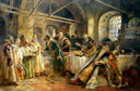 Kissing Ceremony by Konstantin Makovsky — hand-painted cultural oil painting reproduction on canvas