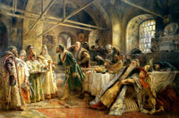 Kissing Ceremony by Konstantin Makovsky — hand-painted cultural oil painting reproduction on canvas