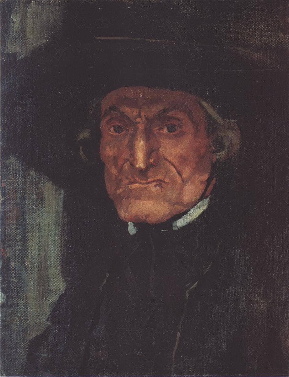 Kopf Des Kreuztragenden Mannes (das Kreuz) by Albin Egger-Lienz — hand-painted portrait oil painting reproduction on canvas