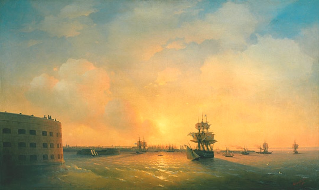 Kronstadt fort The emperor Alexander - Ivan Aivazovsky