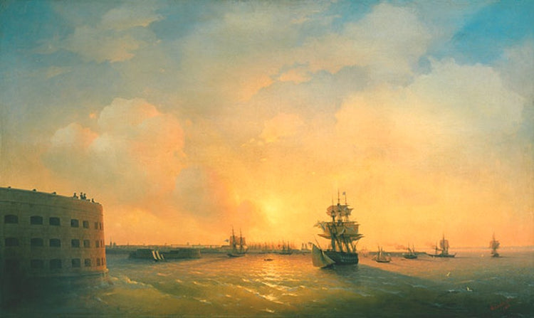 Kronstadt fort The emperor Alexander - Ivan Aivazovsky