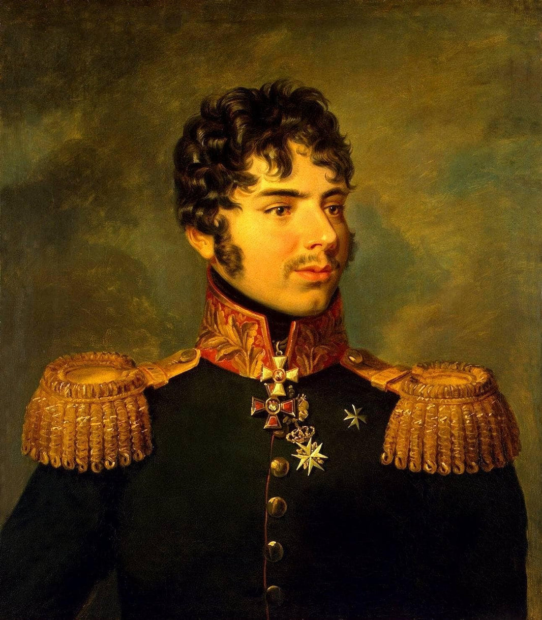 Kutaisov A.I by George Dawe — hand-painted portrait oil painting reproduction on canvas