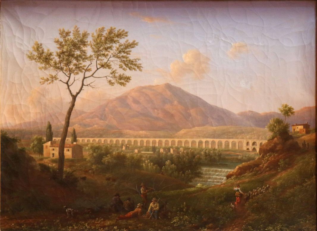 L'acqueduc De Carpentras by Jean-Joseph-Xavier Bidauld — hand-painted botanical oil painting reproduction on canvas