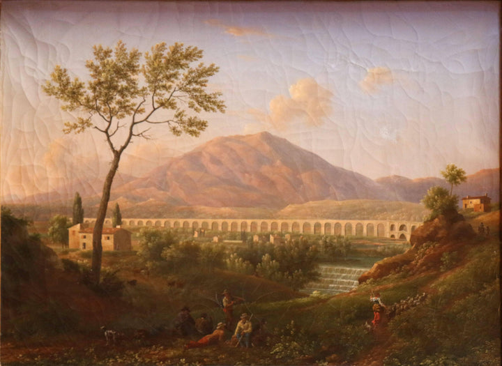L'acqueduc De Carpentras by Jean-Joseph-Xavier Bidauld — hand-painted botanical oil painting reproduction on canvas