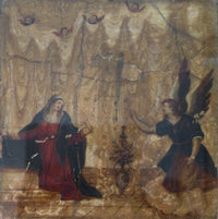 L'annonciation by Sebastiano del Piombo — hand-painted cultural oil painting reproduction on canvas