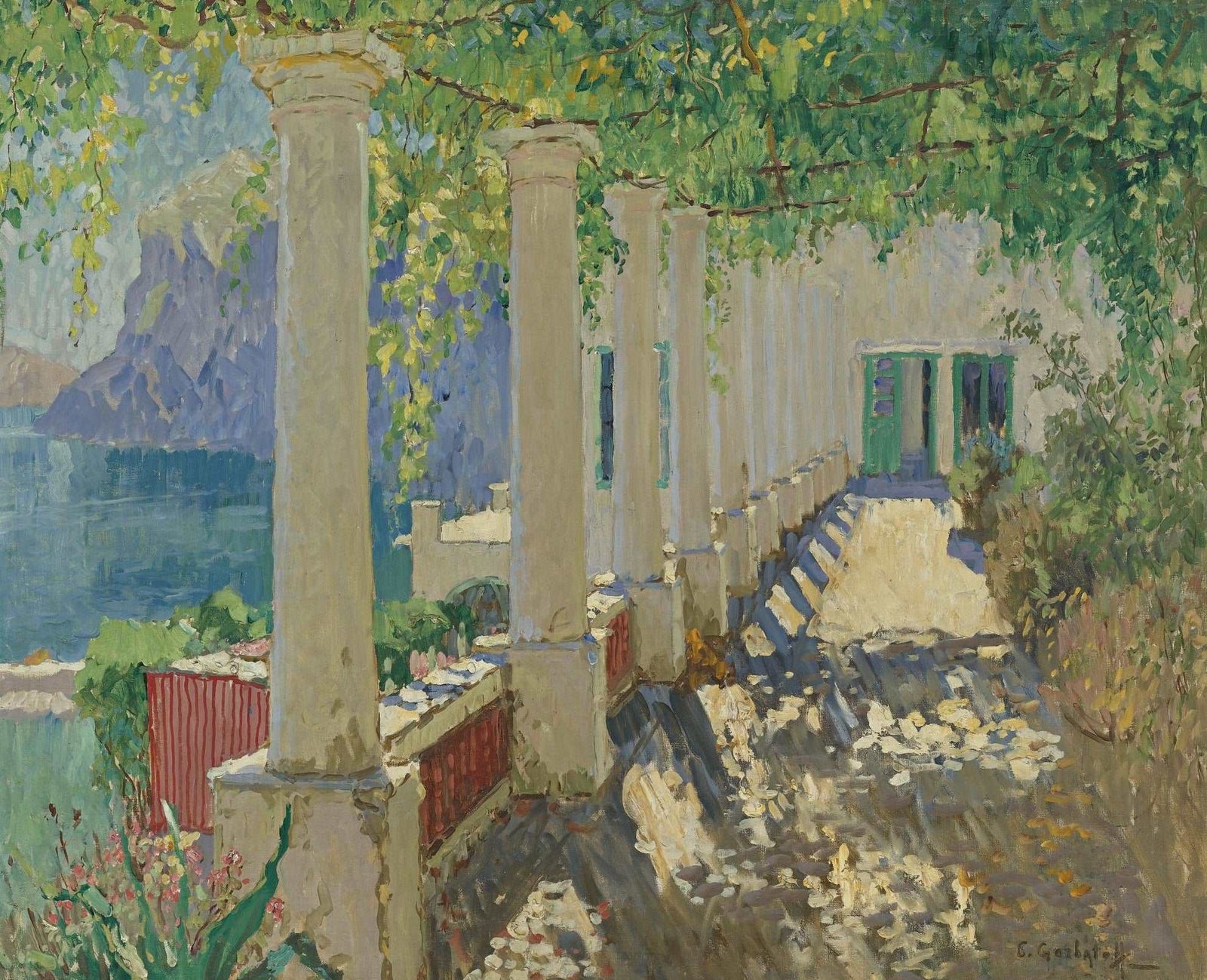 A Sunlit Terrace, Capri