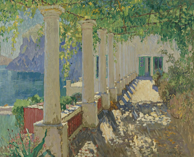 A Sunlit Terrace, Capri - Konstantin Gorbatov