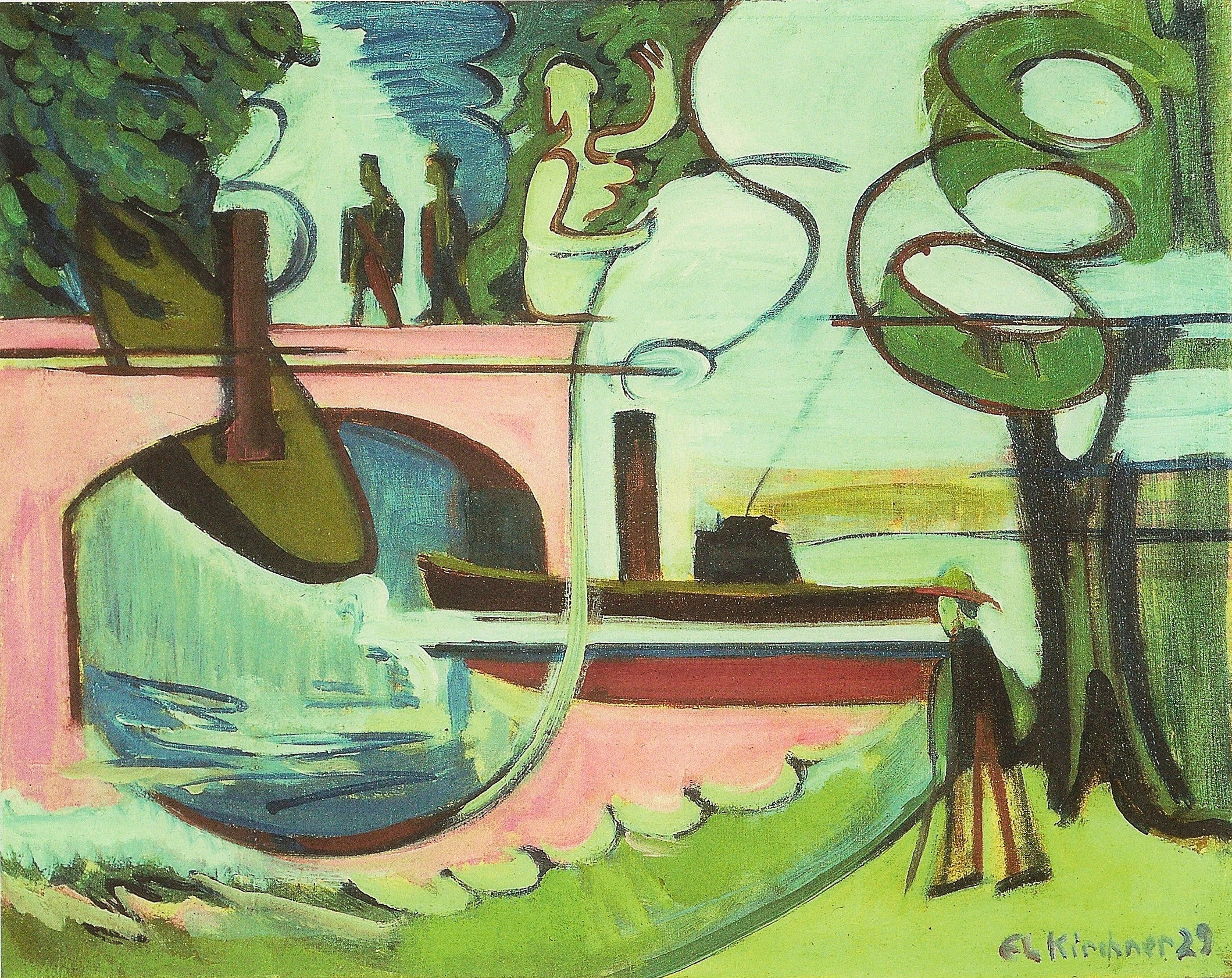 Lützowufer (Banks of the Canal) at the Mornig - Ernst Ludwig Kirchner