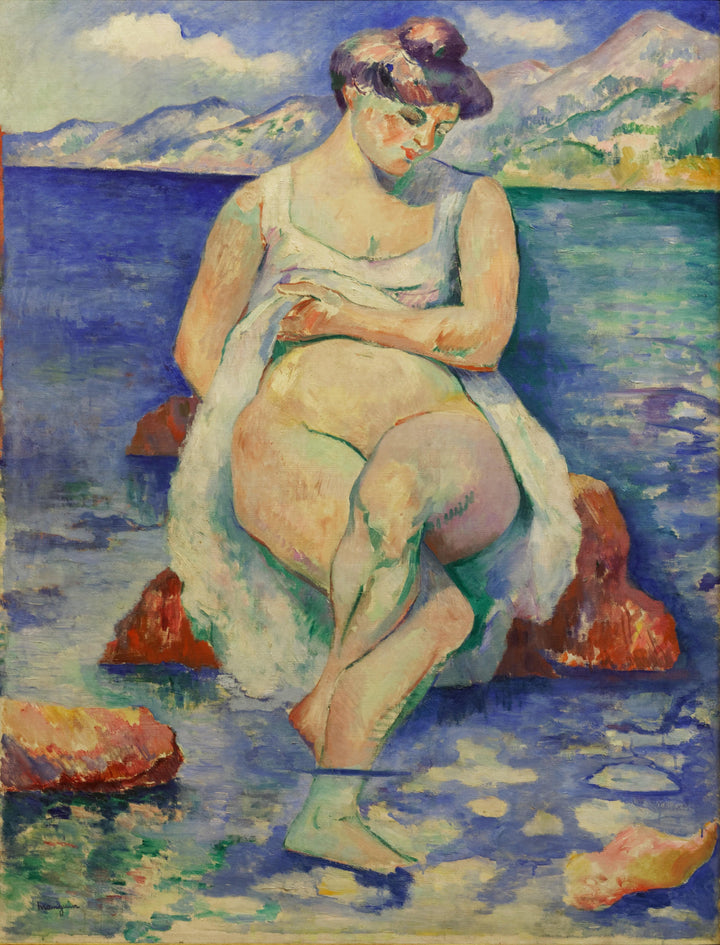 La Baigneuse by Henri Manguin — hand-painted portrait oil painting reproduction on canvas