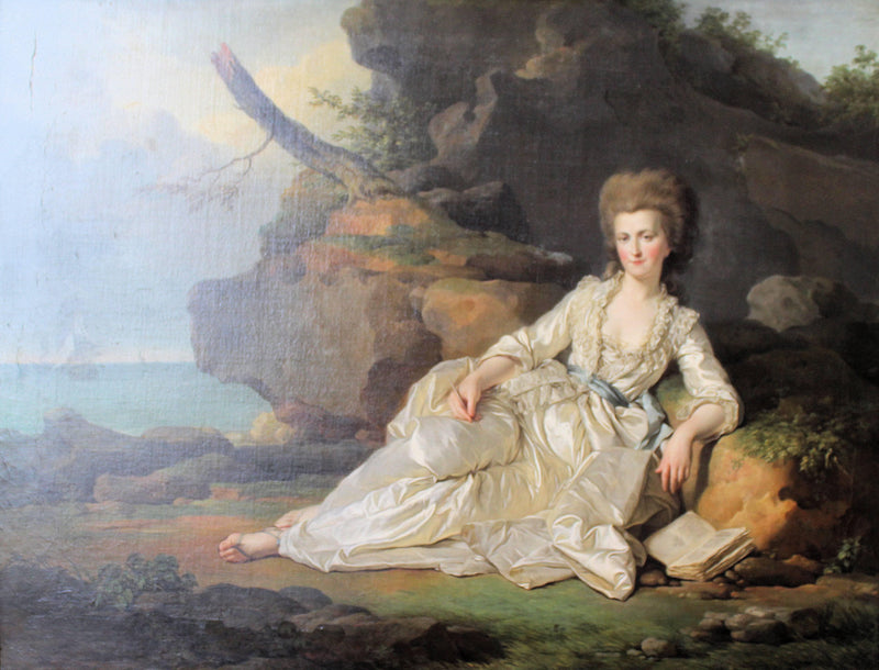 La Duchesse De Chartres En Présence Du Vaisseau Le Saint-esprit Qui Emporte Le Duc De Chartres Au Combat D'ouessant on gallery wrap