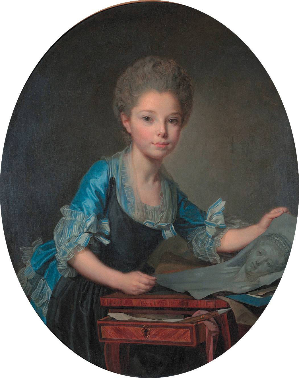 La Jeune Artiste by Joseph Duplessis, hand-painted portrait oil painting reproduction on canvas