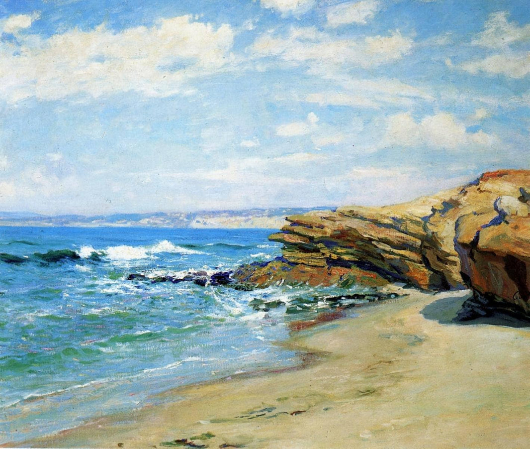 La Jolla Beach by Guy Rose — hand-painted landscape oil painting reproduction on canvas