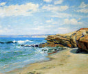 La Jolla Beach by Guy Rose — hand-painted landscape oil painting reproduction on canvas