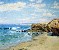 La Jolla Beach by Guy Rose — hand-painted landscape oil painting reproduction on canvas