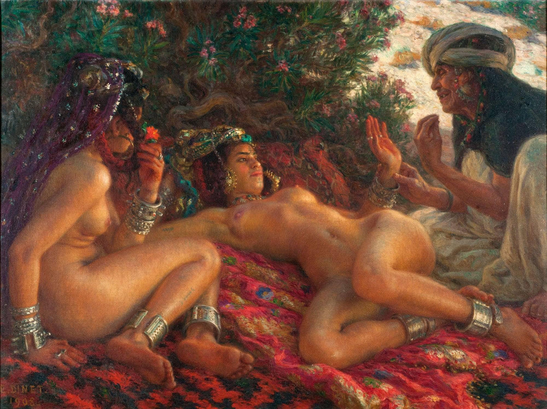 Satan's messenger by Nasreddine Dinet — hand-painted cultural oil painting reproduction on canvas