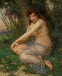In the Forest by Guillaume Seignac — hand-painted portrait oil painting reproduction on canvas