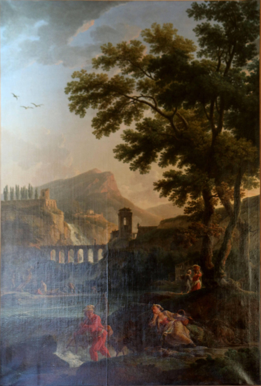La Pêche En Rivière by Claude-Joseph Vernet — hand-painted botanical oil painting reproduction on canvas