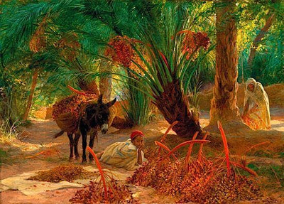 La Récolte Des Dattes by Eugène Girardet — oil painting reproduction