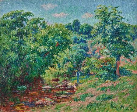 La rivière de Pont-Aven, Finistère by Henry Moret — hand-painted landscape oil painting reproduction on canvas