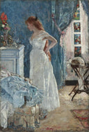 La Toilette by Henri Gervex — female oil painting wall art, Impressionism