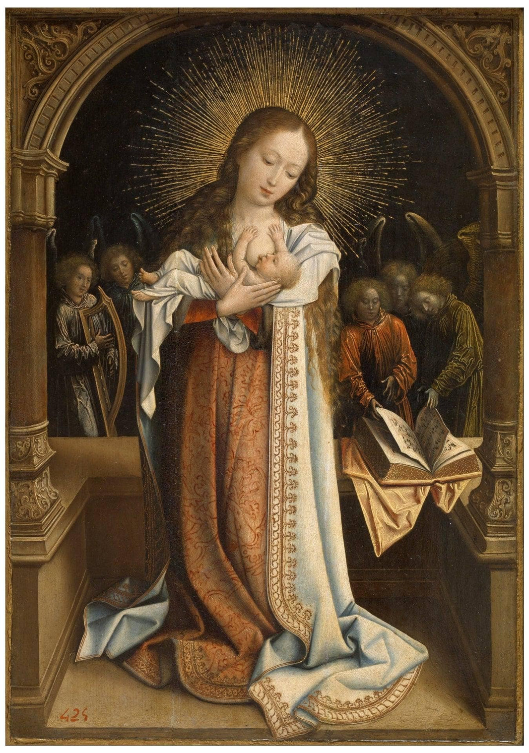The Virgin of the Milk by Bernard Van Orley — hand-painted cultural oil painting reproduction on canvas