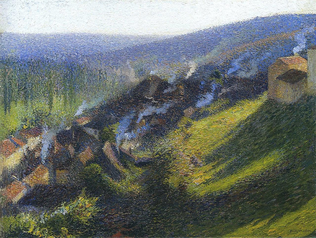 Labastide du Vert in Afternoon by Henri Martin — hand-painted architectural oil painting reproduction on canvas