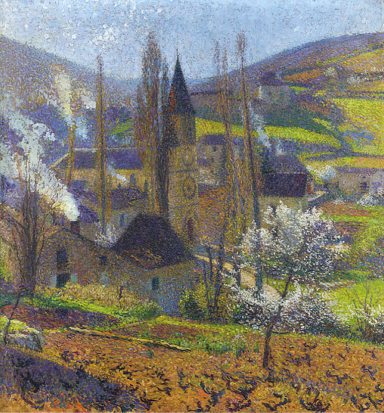 Labastide in Spring behind the Presbytere - Henri Martin