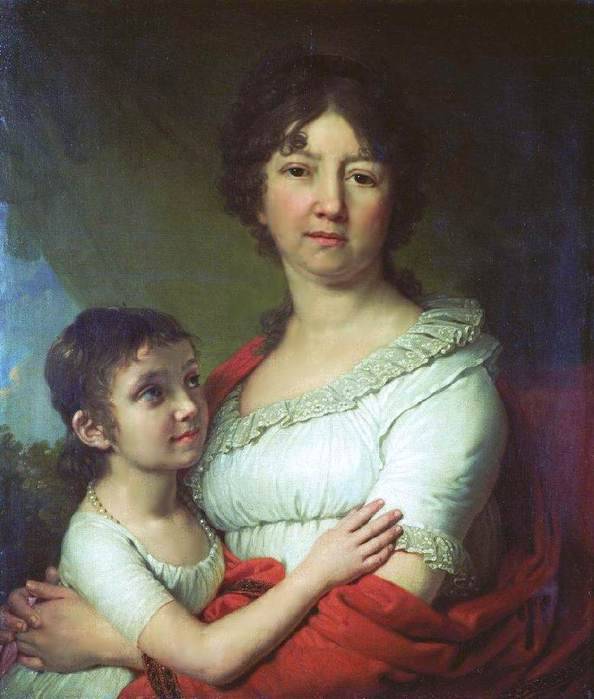 Labzin Anna Evdokimovna by Vladimir Borovikovsky — hand-painted portrait oil painting reproduction on canvas
