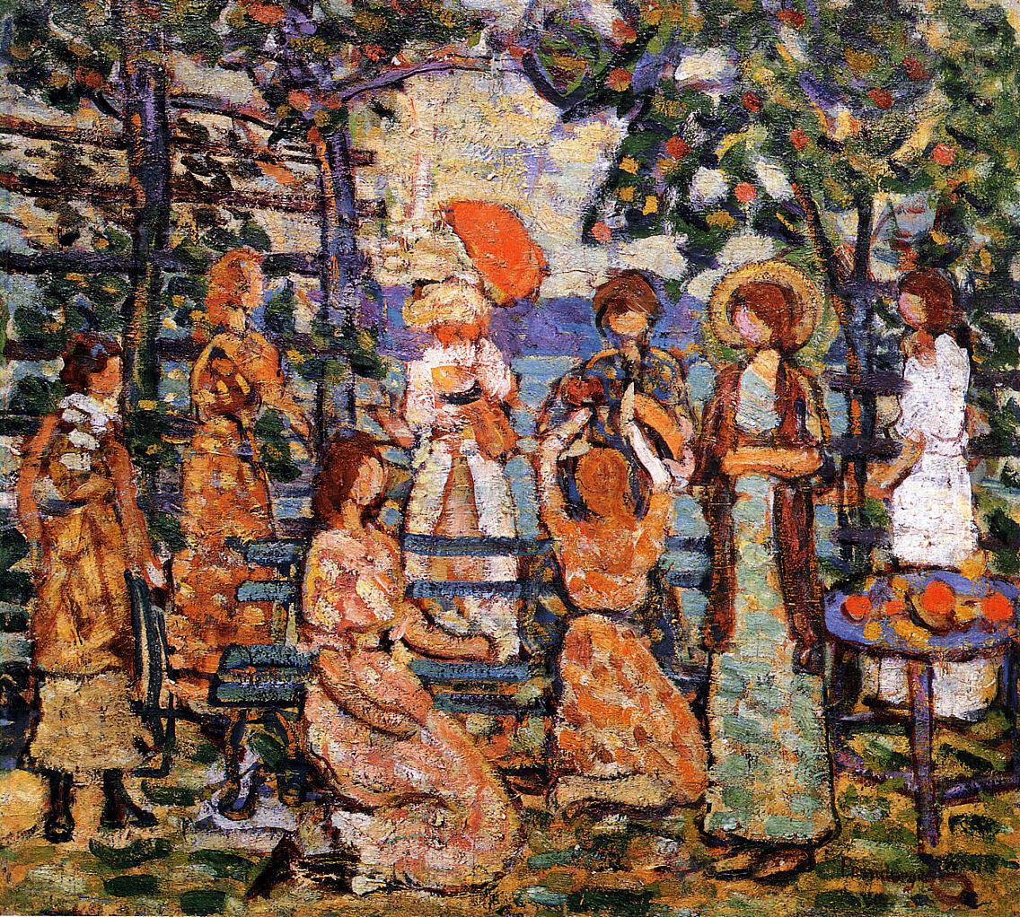 Ladies in a Seaside Arbor - Maurice Prendergast