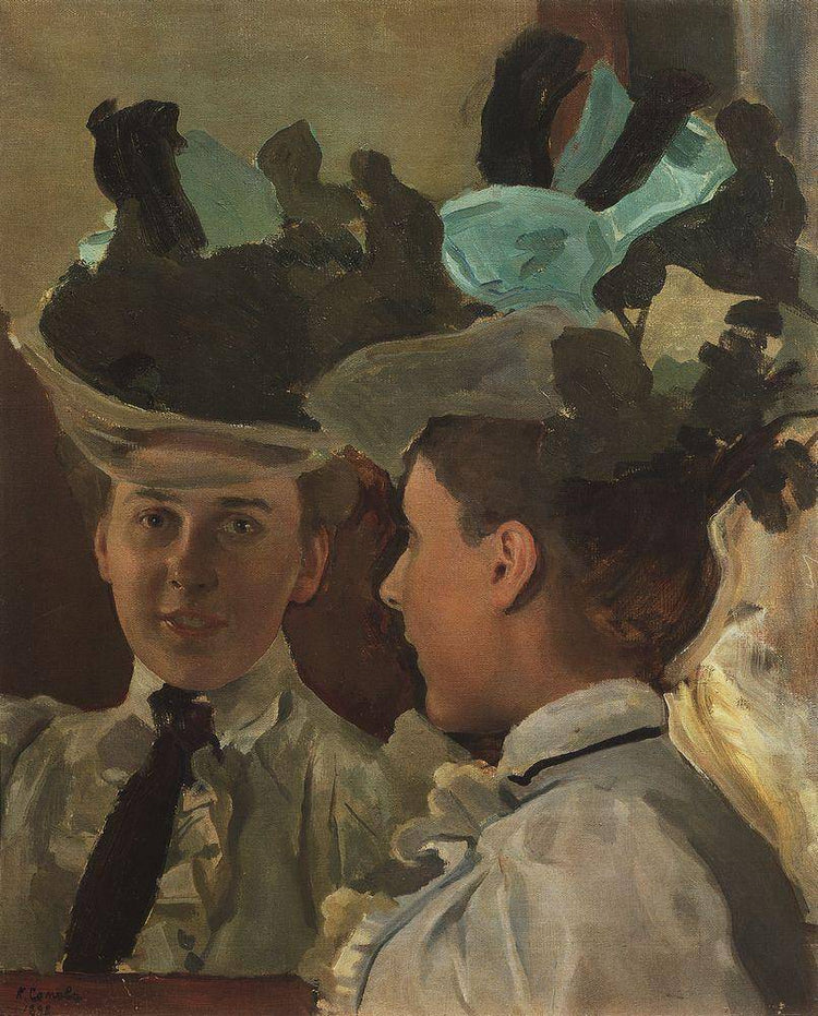 Lady at the Mirror - Konstantin Somov