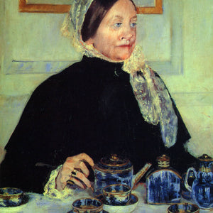 Lady at the Tea Table by Mary Cassatt — Oil Painting Reproduction