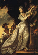 Lady Elizabeth Keppel by Joshua Reynolds — male oil painting wall art, Rococo