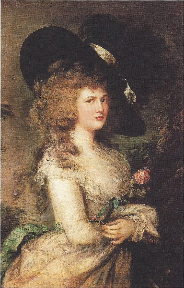Lady Georgiana Cavendish, Duchess of Devonshire by Thomas Gainsborough — hand-painted portrait oil painting reproduction on canvas