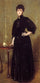 Lady in Black in bedroom