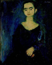 Lady in blue