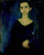 Lady in blue in entryway