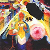 Lady in Moscow by Wassily Kandinsky — hand-painted abstract oil painting reproduction on canvas
