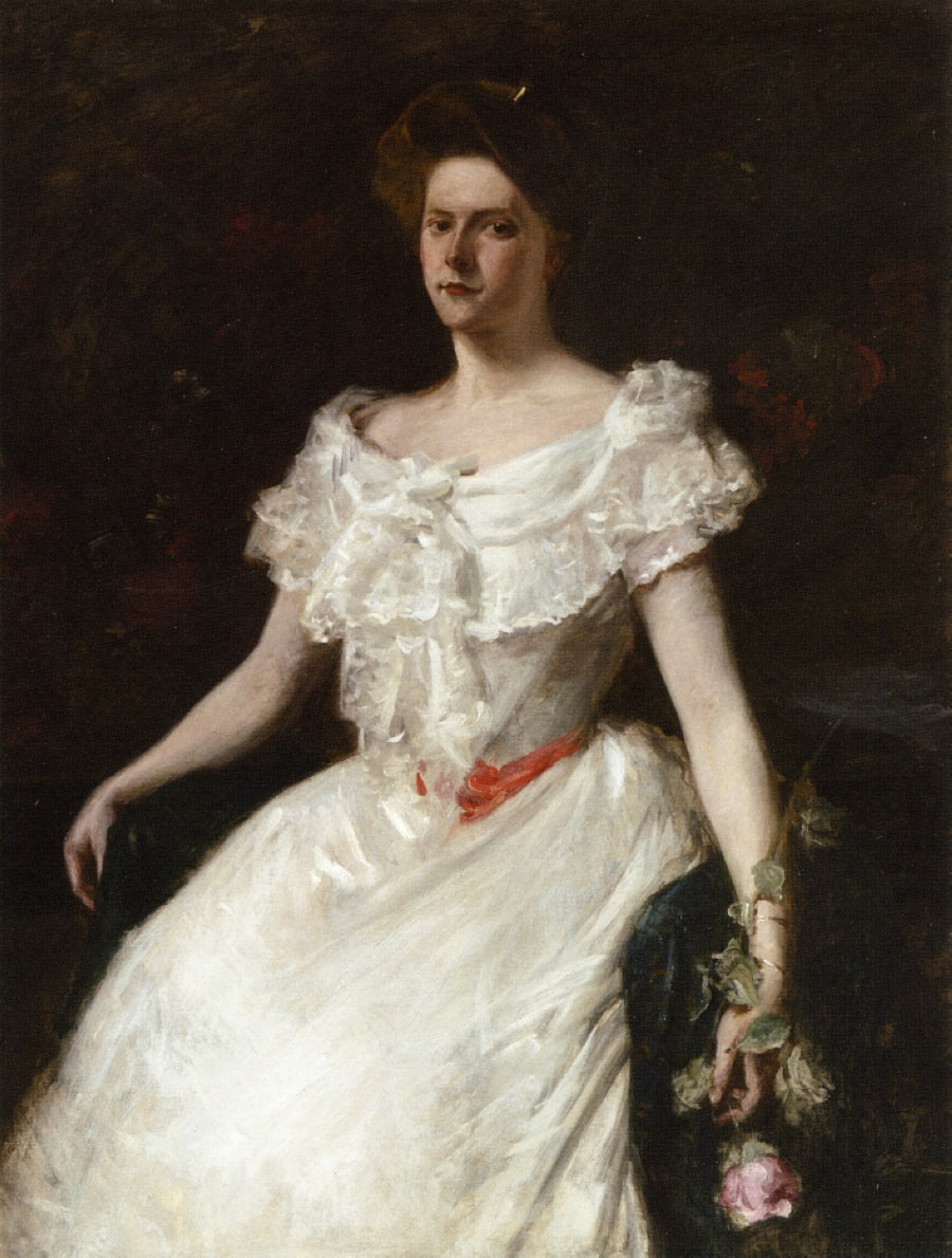 Lady with a Rose - William Merritt Chase