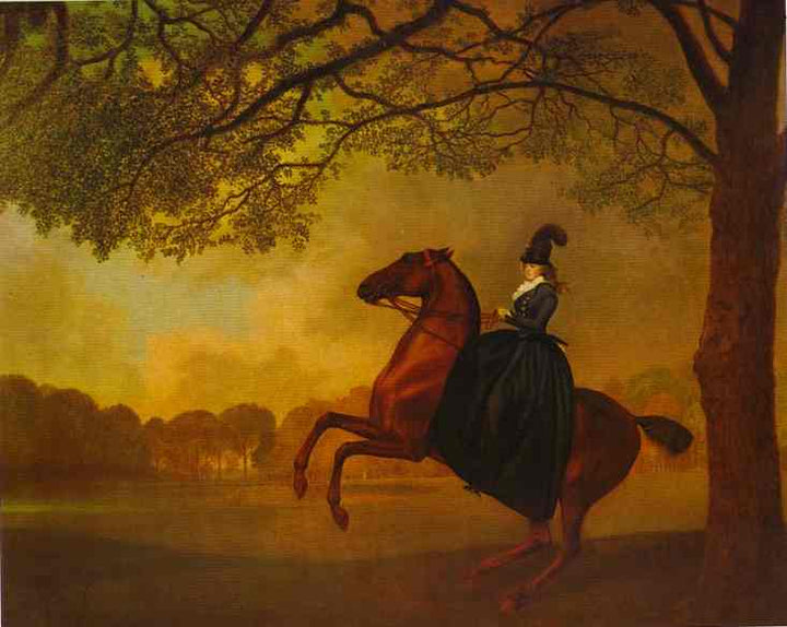 Laetitia, Lady Lade by George Stubbs — hand-painted animal oil painting reproduction on canvas