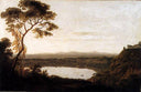 Lake Albano by Joseph Wright — rural oil painting wall art, Romanticism
