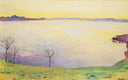 Lake Geneva in Chexbres by Ferdinand Hodler — lake oil painting wall art, Post Impressionism