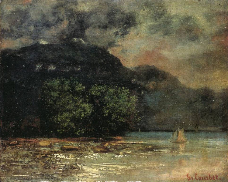 Lake Geneve before the Storm - Gustave Courbet