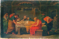 Lamentation over the corpse of Socrates by Vincenzo Camuccini — hand-painted cultural oil painting reproduction on canvas