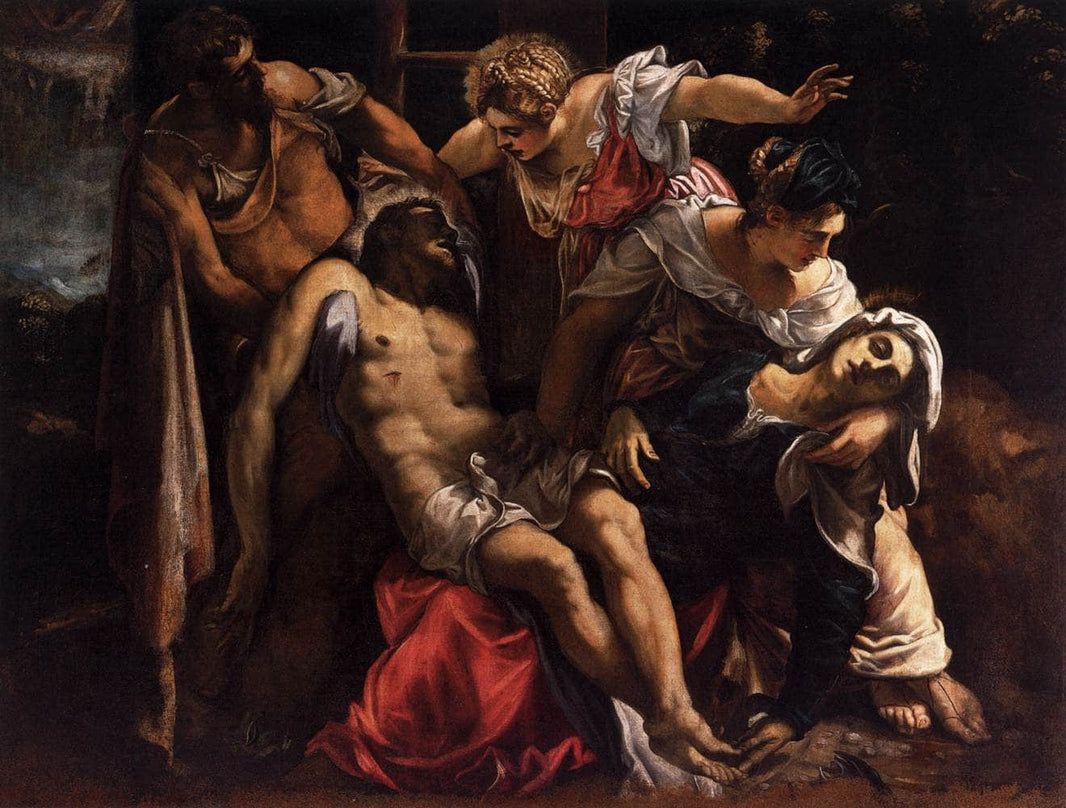 Lamentation over the Dead Christ by Tintoretto — hand-painted cultural oil painting reproduction on canvas