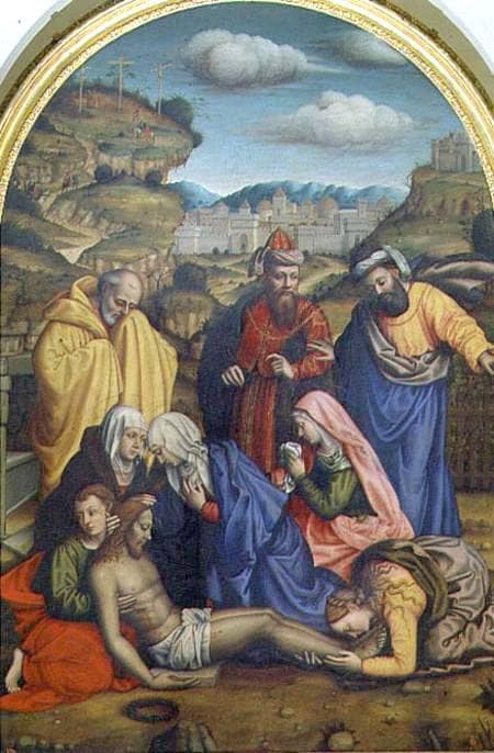 Lamentation with Saints by Plautilla Nelli — hand-painted cultural oil painting reproduction on canvas