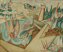 Landscape by Amadeo de Souza-Cardoso — urban oil painting wall art, Impressionism