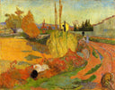 Landscape at Arles by Paul Gauguin — rural oil painting wall art, Post Impressionism
