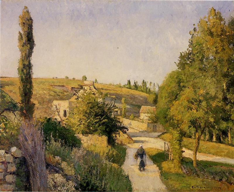 Landscape at l'Hermitage - Camille Pissarro