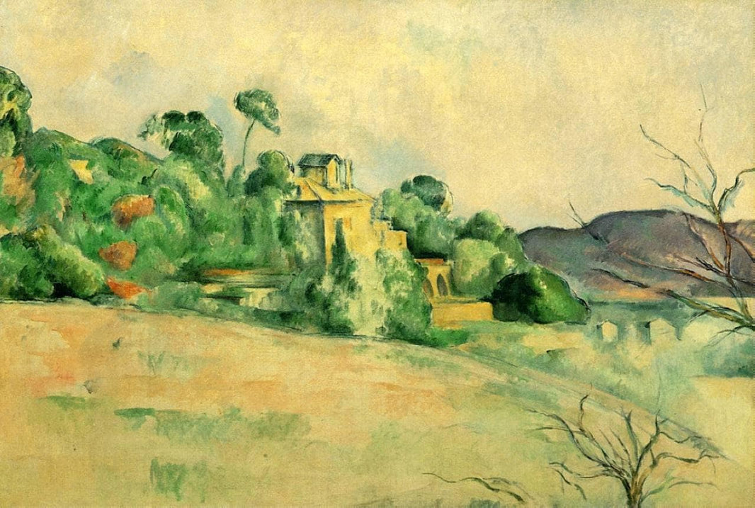 Landscape at Midday by Paul Cezanne — hand-painted landscape oil painting reproduction on canvas