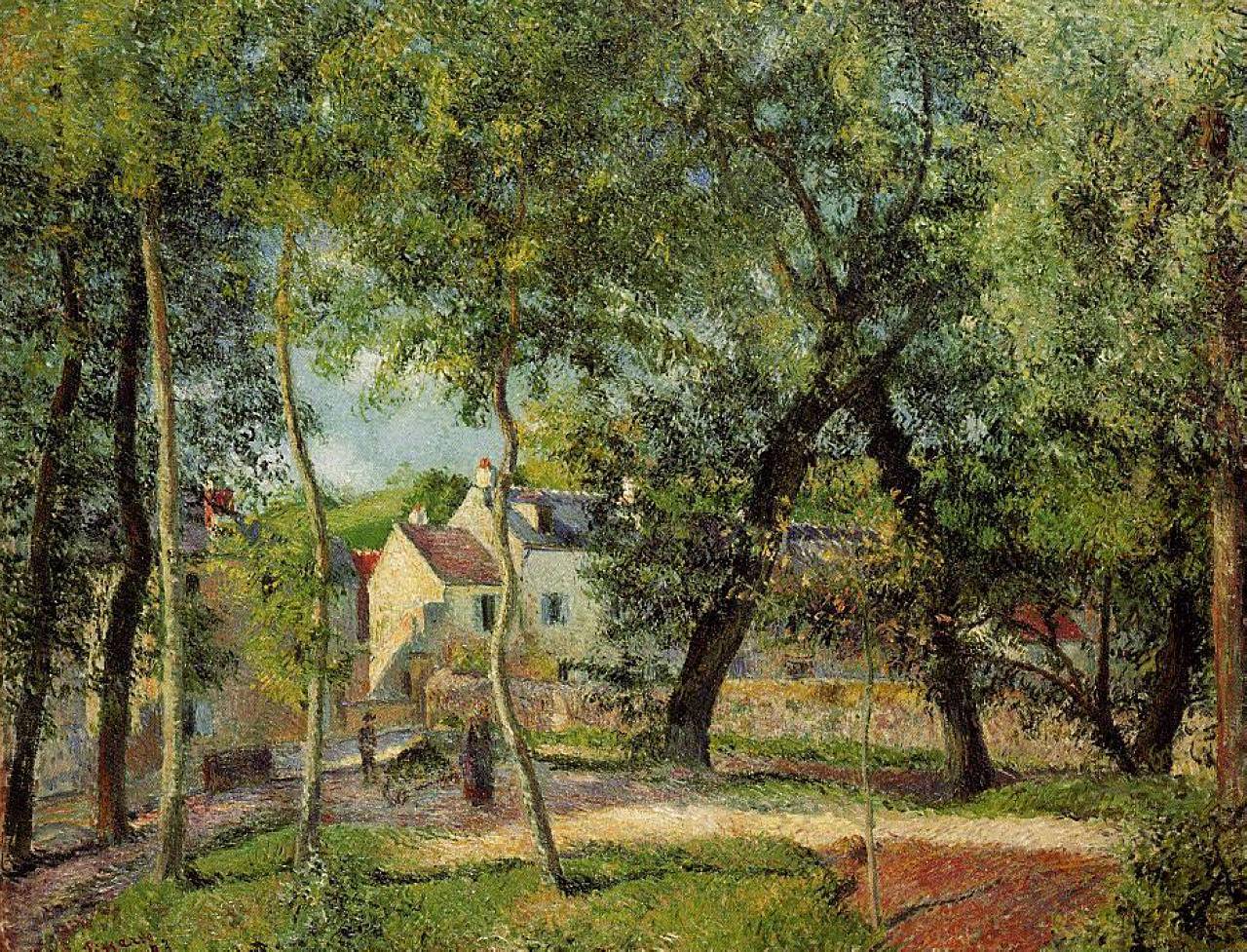 Landscape at Osny near watering - Camille Pissarro